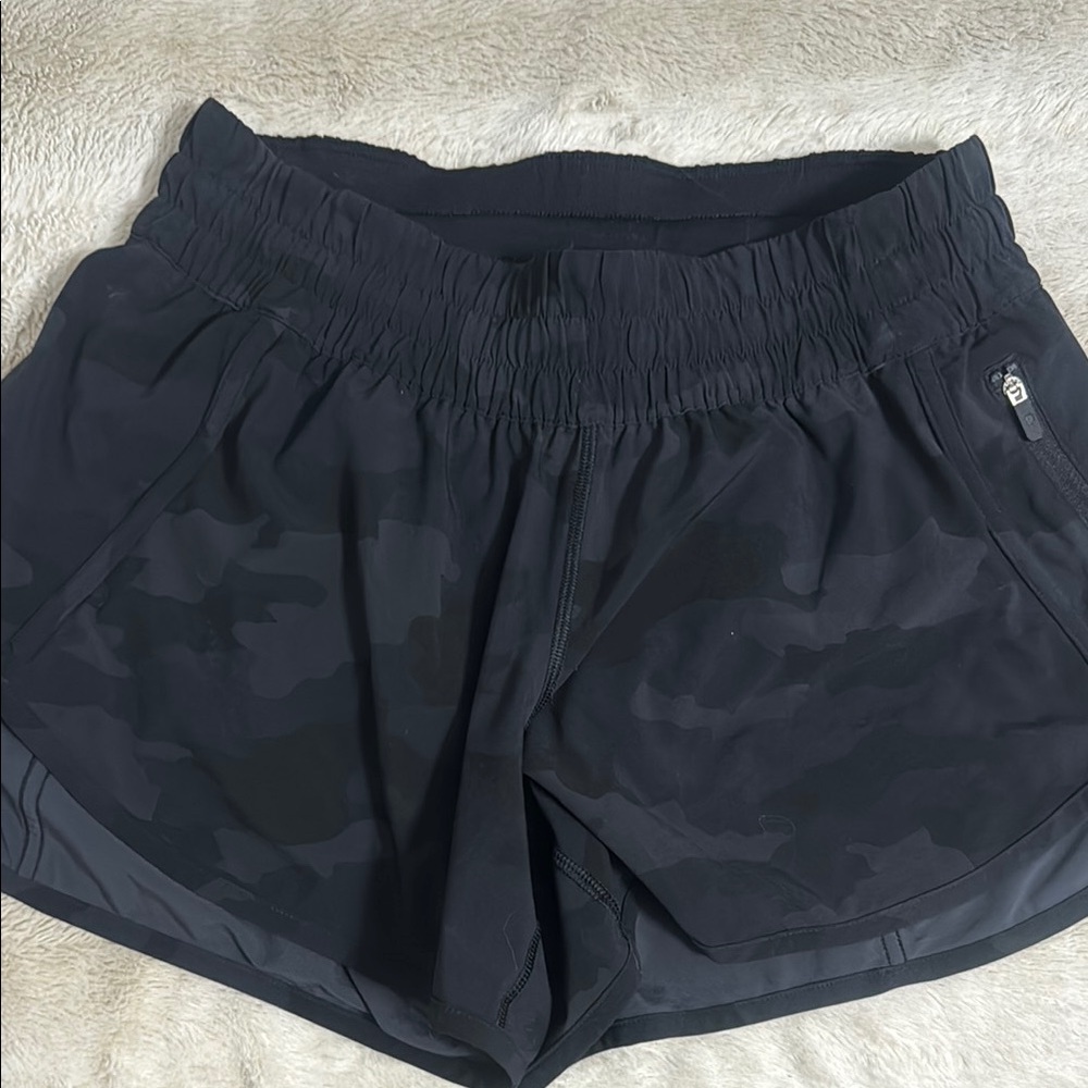 Black Camouflage Women's Shorts